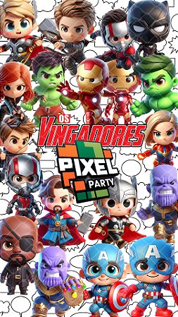 Kit Digital vingadores cute