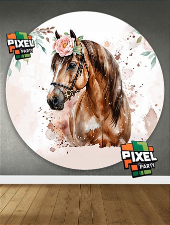 Capa para Painel 1,5m x 1,5m - Cavalo  Digital de Alta Qualidade