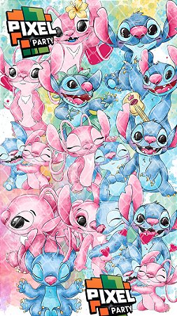 Kit Digital Lilo e Stitch  aquarela