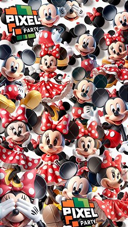 Kit Digital Mickey e Minnie 3D