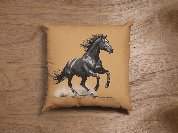 Capa de Almofada Cavalo 45x45cm