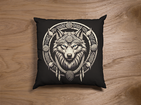 Capa de Almofada Wolf  45x45cm