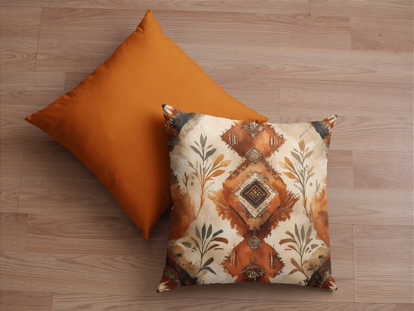 Kit duas Capas de Almofada Boho 45x45cm
