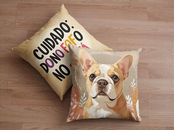 Kit duas Capas de Cahcorro fofo 45x45cm