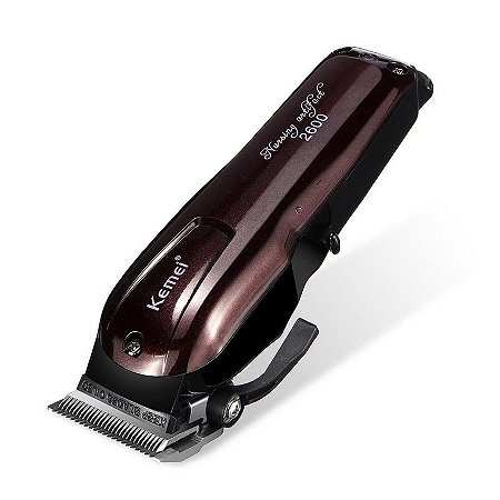 Maquina Corte Profissional Kemei Cordless Km-2600 Bivolt