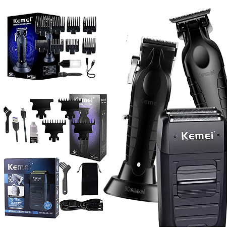 Máquina Kemei Km2296 Corte Km 2299 Acabamento Km 1102
