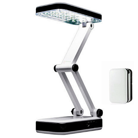 Luminária De Mesa Articulável Abajur 24 Leds Recarregável