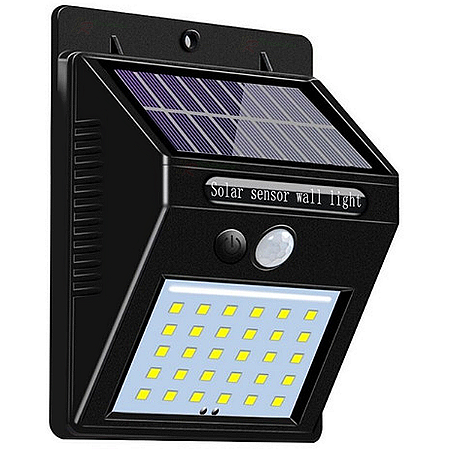 Arandela Recarregavel Solar Sensor 30led Lky0030-2 Luatek