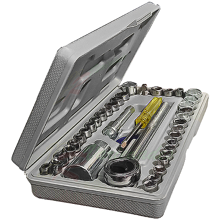 Combo Conjunto De Chaves Canhão Facil D Usar 40pç Lwj-138