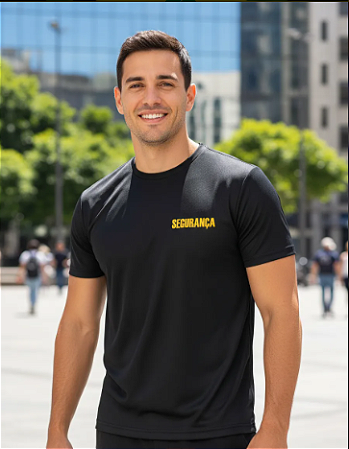 Camiseta Segurança Vigilância Escolta • 100% Algodão