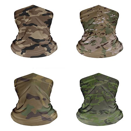 Bandana Balaclava Tubular Camuflada Proteção Uv50+