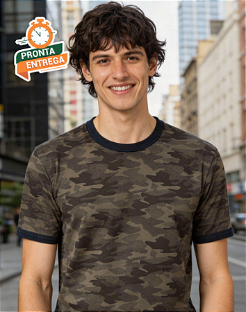 Camiseta Camuflada Militar