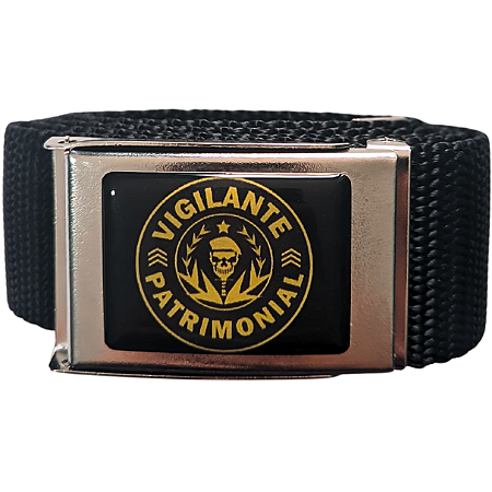 Cinto Tático Para Vigilante Patrimonial - Resinado Preto
