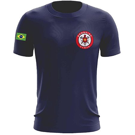 Camiseta Bombeiro Civil Vermelha – Malha Fria, Conforto e Durabilidade