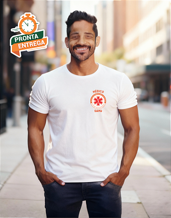 Camiseta Tradicional Médico SAMU