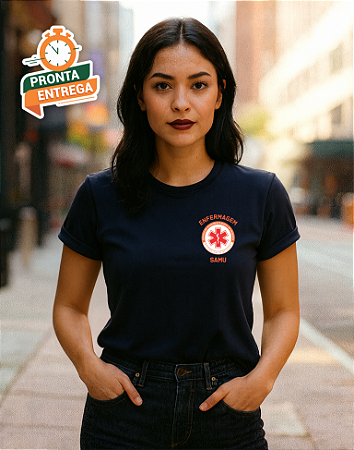 Camiseta Baby Look Enfermagem SAMU