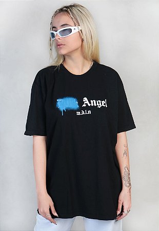 Camiseta Boyfriend Dark Angel Preta