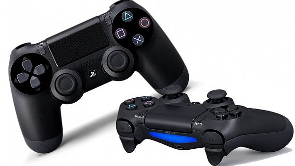 Controle PS4 compatível Playstation 4 Sem Fio com Touch - Preto