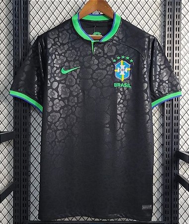 Camisa do Brasil Preta - Camisa Seleção Brasileira Preta 2022