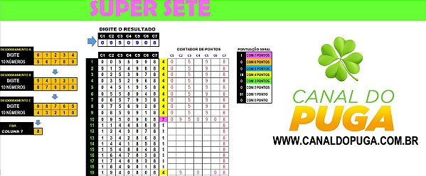 Planilha Super Sete - Esquema com 100 Jogos e Garantia