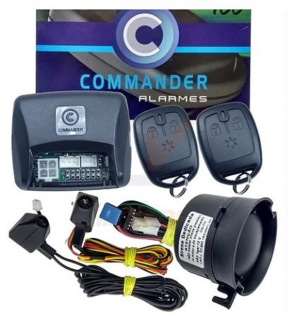 Alarme Automotivo Commander Al100 2 Controles Remotos