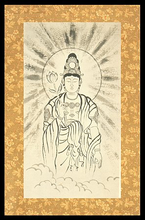 Quadro - Pintura de Mokiti Okada -  Kannon do Alvorecer 1931