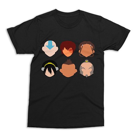 Camiseta Avatar - A Lenda de Aang (Preta)