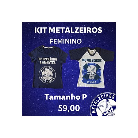 Kit 3 Metalzeiros Feminino Tam P