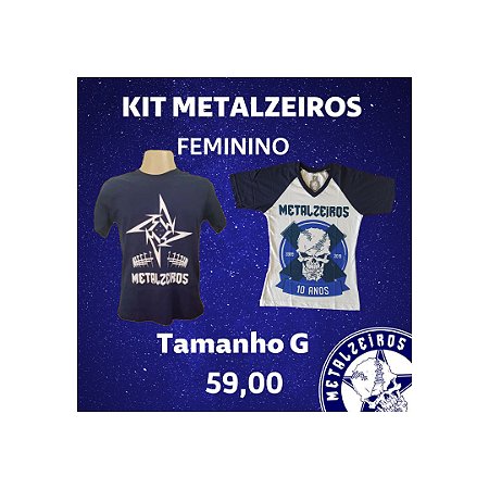 Kit 3 Metalzeiros Feminino Tam G