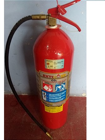 Extintor gas carbonico   6 KG completo pra (DESENTUPIR )COM DUAS MANGUEIRAS