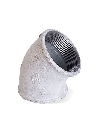 Cotovelo (Joelho) galvanizado 45º 2.1/2"