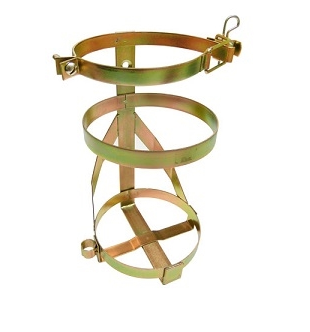 SUPORTE VEICULAR PARA EXTINTOR COM ARGOLA - PÓ 8KG