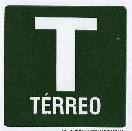 PLACA INDICATIVA - TÉRREO