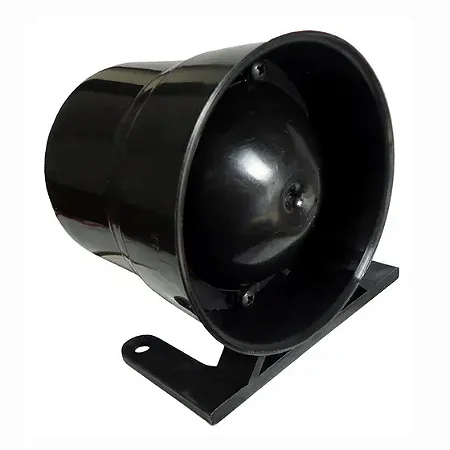 Sirene audio 12v para Alarme - Preta