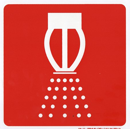 PLACA INDICATIVA - SPRINKLERS