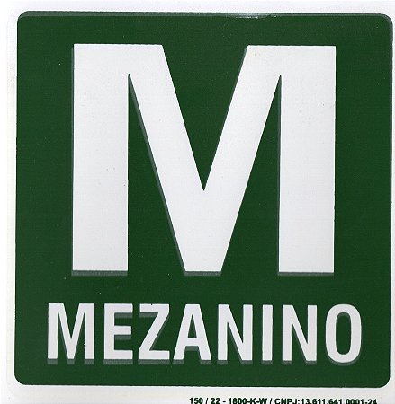PLACA INDICATIVA - MEZANINO