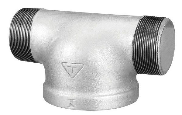 Tê Galvanizado Para Hidrante - 4x2.1/2"