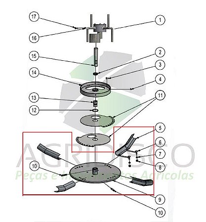 9507 TRITON PRATO DE DISTRIBUIÇÃO COMPLETO LADO ESQUERDO ROTAX