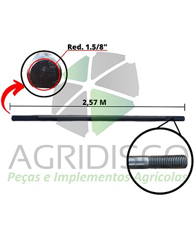 52320502640 EIXO REDONDO Ø 1.5/8" X 2,57 TACR (BALDAN)