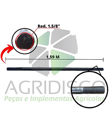 52320502691 EIXO REDONDO Ø 1.5/8" X 1,59 M (BALDAN)