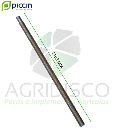 P.RT.00114 PICCIN EIXO TRAS. DA ESTEIRA MASTER D C/ REBAIXO (ACO) (PICCIN)