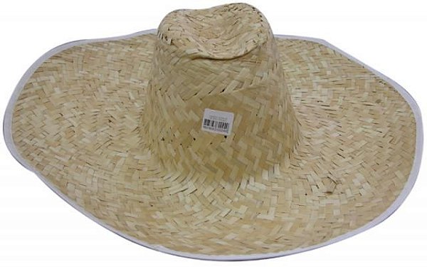 Chapeu de palha aba grande Clearance