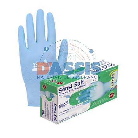 Luva Sensi Soft C.A. 35633 Descartável - Volk - CX 100 Unidades