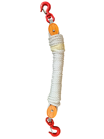 FLV07777-1 - Moitão duplo leve completo montado com 15 m de corda