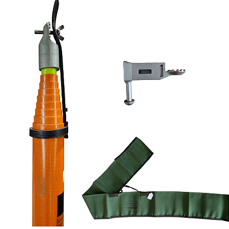 Vara De Manobra Telescópica 9 Elementos - VTT-1/9 Com Sacola e Cabeçote