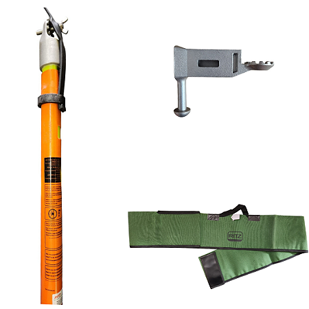 Vara De Manobra Telescópica 2 Elementos VTT-1/2 Com Sacola e Cabeçote