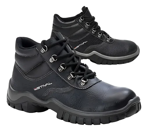 Bota de Segurança em Couro - Preto - Estival - WO10033S1 - Bico Composite - CA 42553
