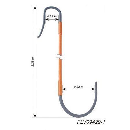 FLV09429-1 - Bastão de Resgate Ø32mm x 2228mm