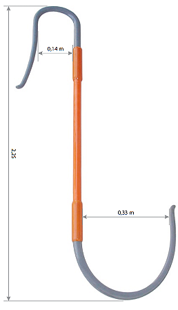 FLV09429-1 - Bastão de Resgate Ø32mm x 2250mm