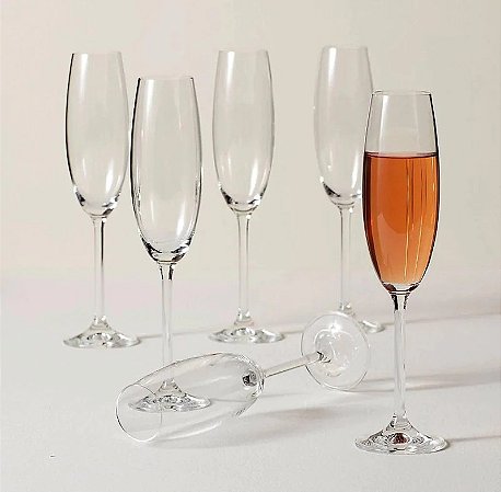 Taça Champanhe Cristal Titanium 220ml